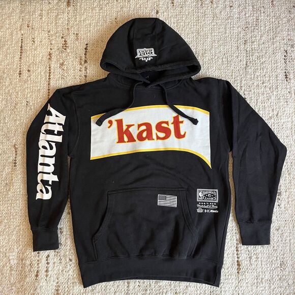 RARE Mitchell & Ness OUTKAST Atlanta Hawks Pullover Hoodie NBA Falcons Braves M - Picture 1 of 5